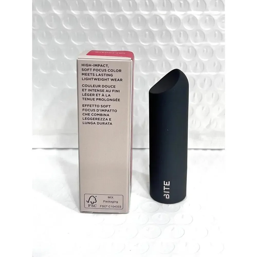 BITE Beauty POWER MOVE Soft Matte Lipstick - HOT  TOMATO - Full Size 0.14 oz New